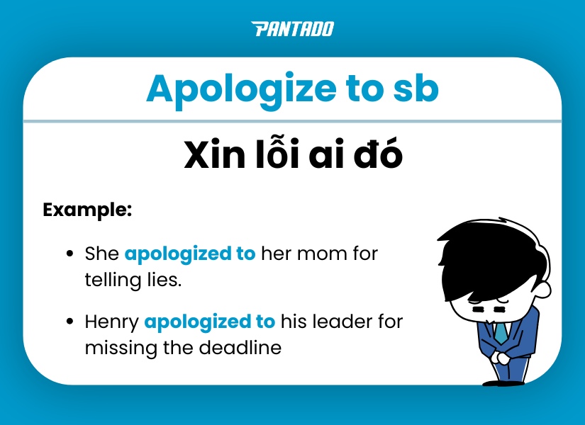 Cấu trúc Apologize to somebody
