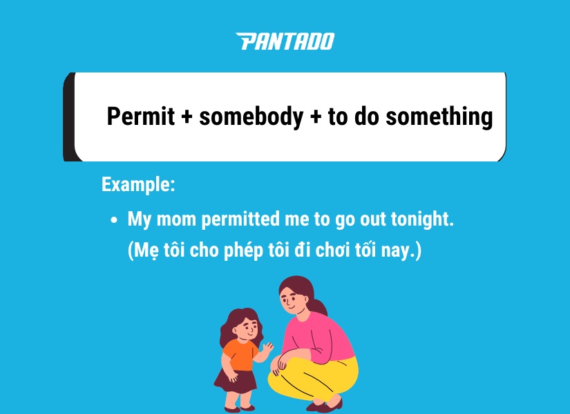 Cấu trúc Permit somebody to V