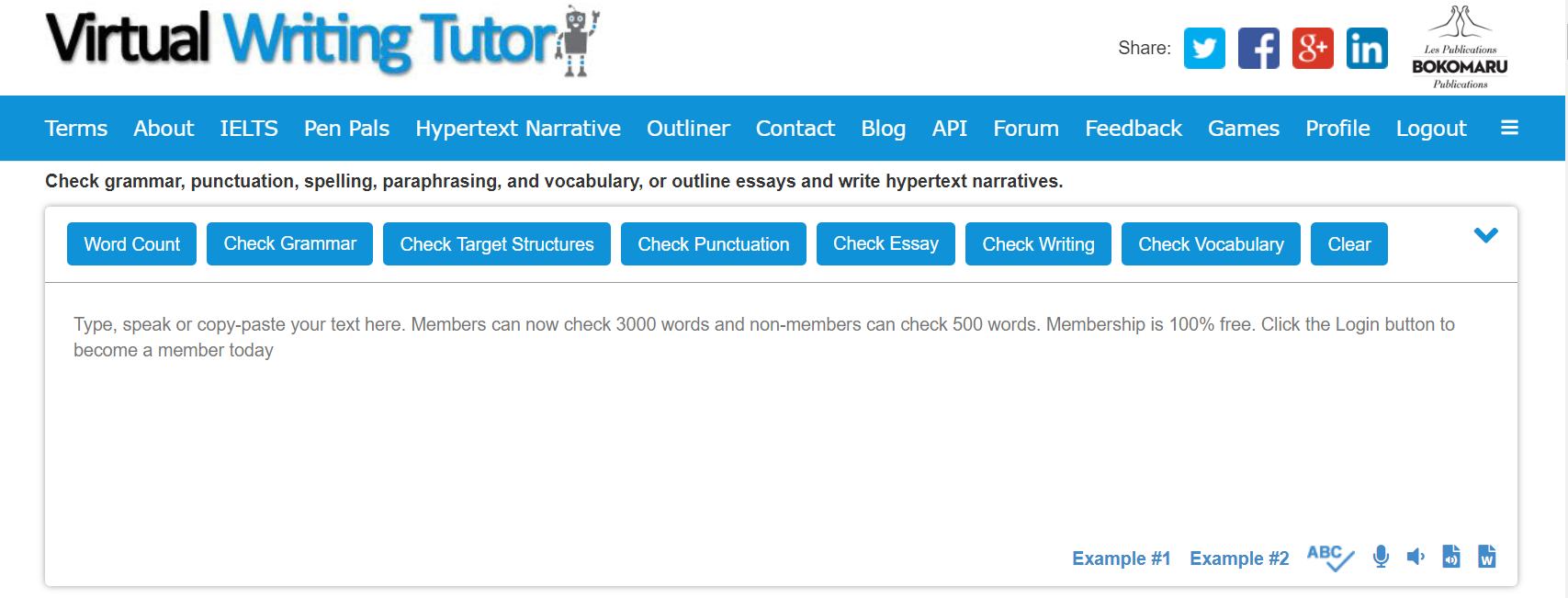 Virtual Writing Tutor