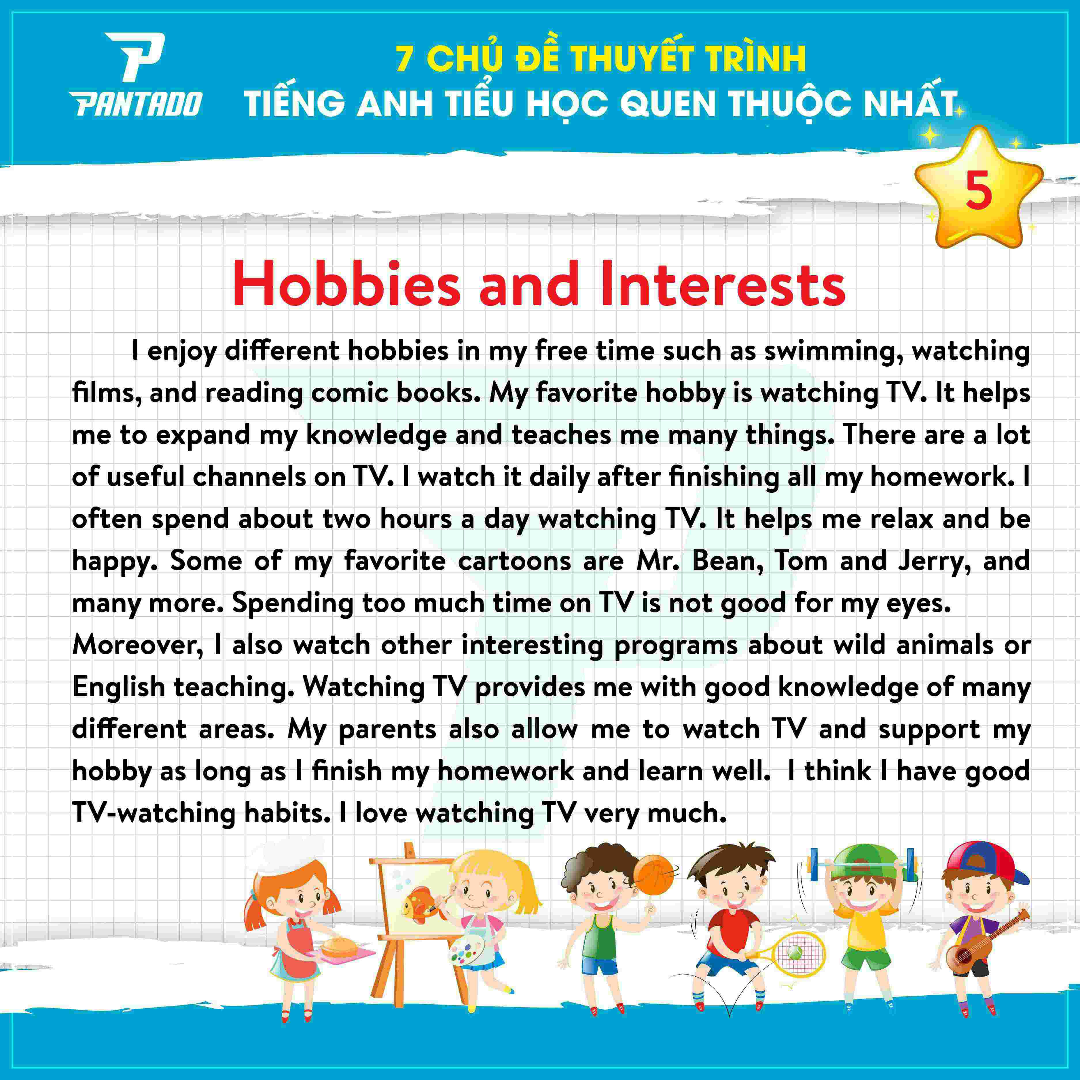 Chủ đề thuyết trình tiếng anh cho học sinh tiểu học