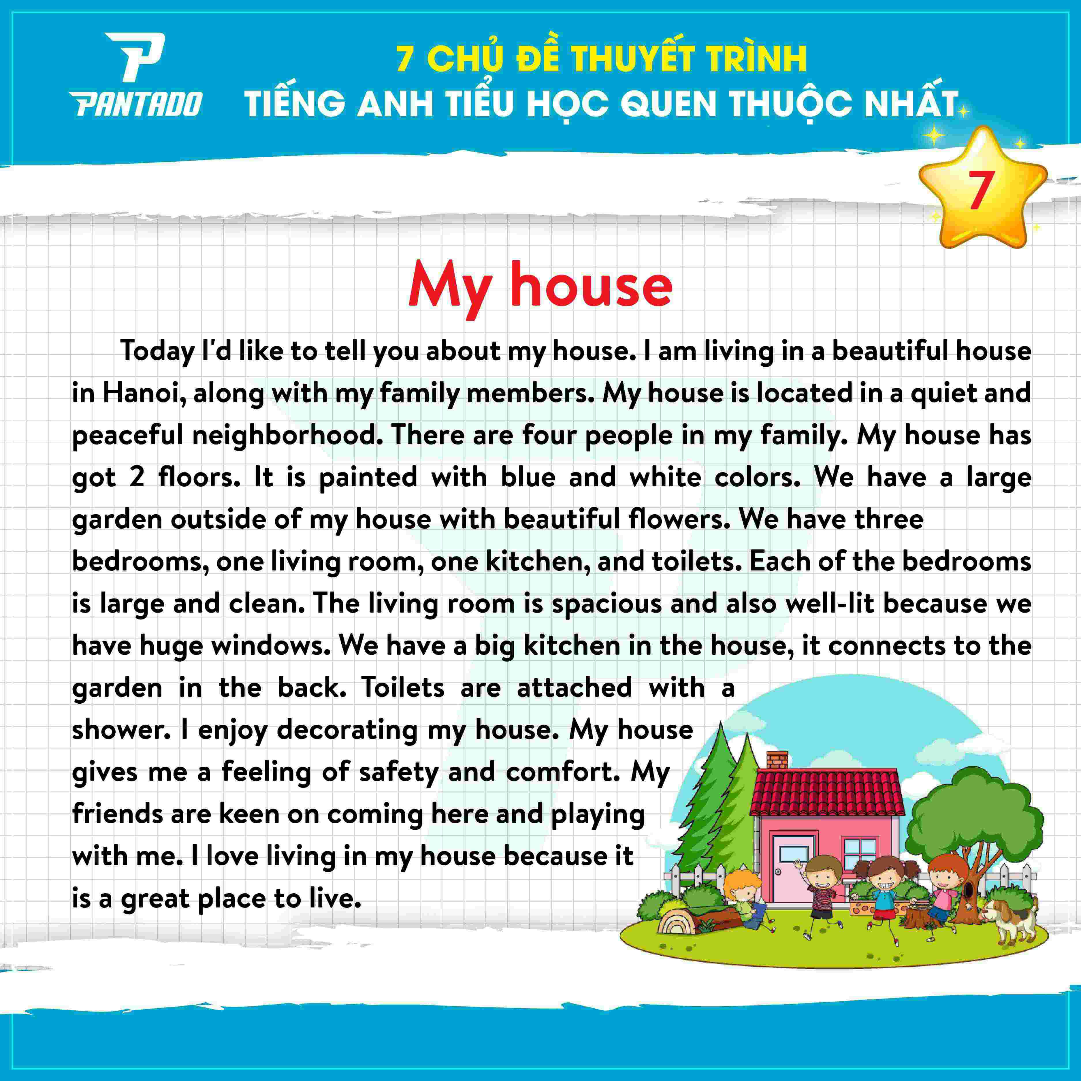 Thuyết trình tiếng anh theo chủ đề My House