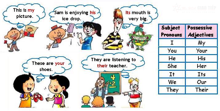 đại từ sở hữu trong tiếng Anh