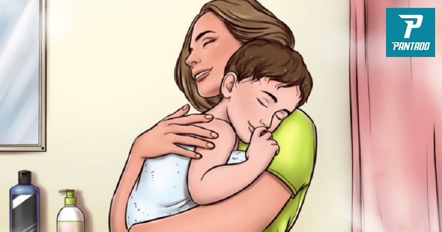 lợi ích khi ôm con vào lòng