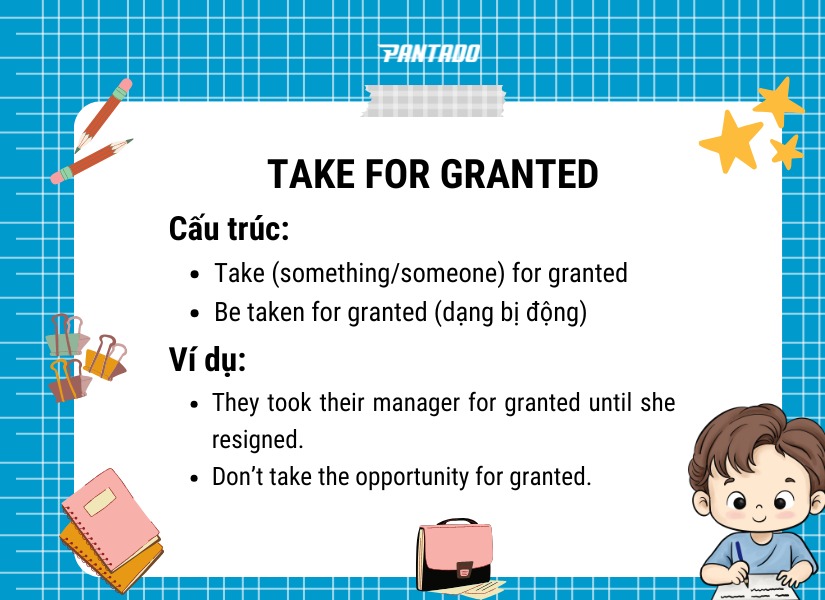 Cấu trúc “take for granted”